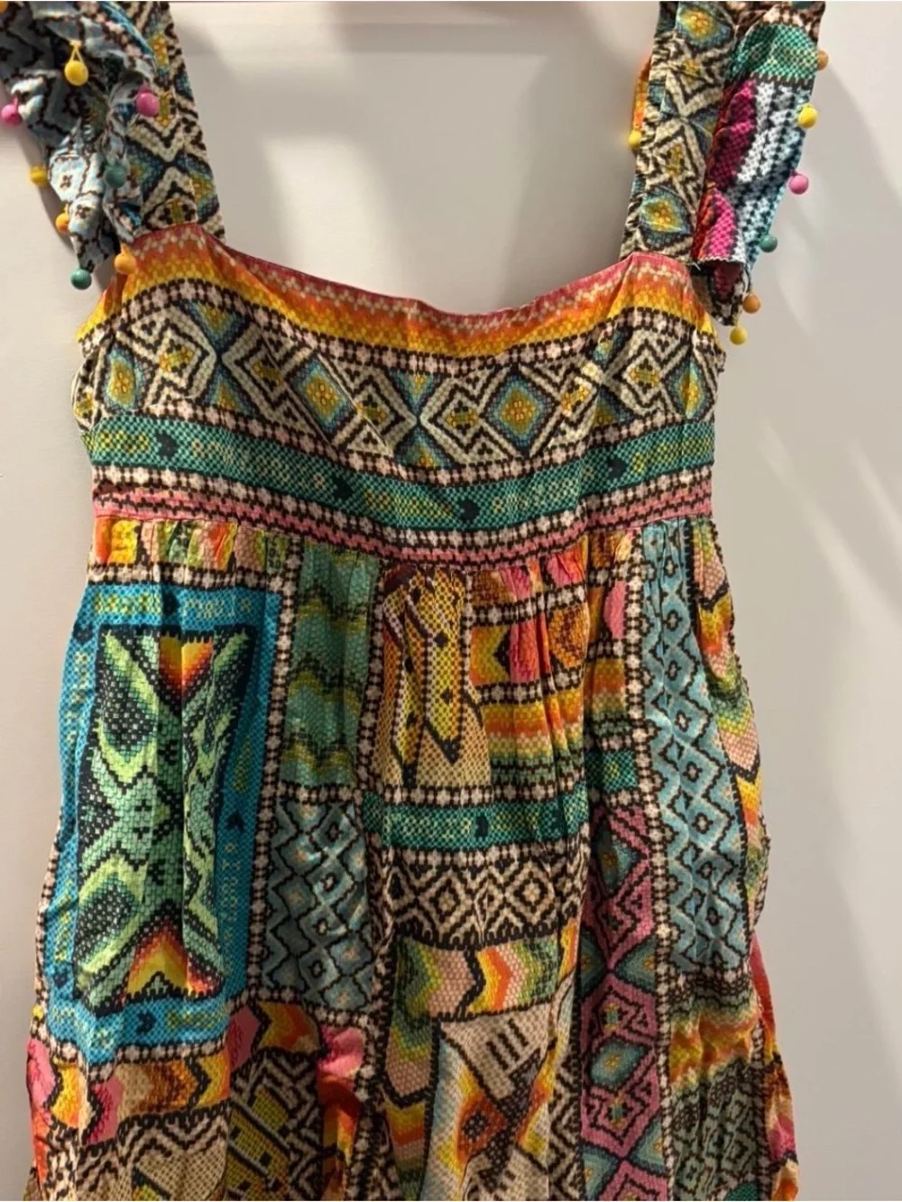 Farm RioColorful Patchwork Maxi Dress - Picture 3 of 5